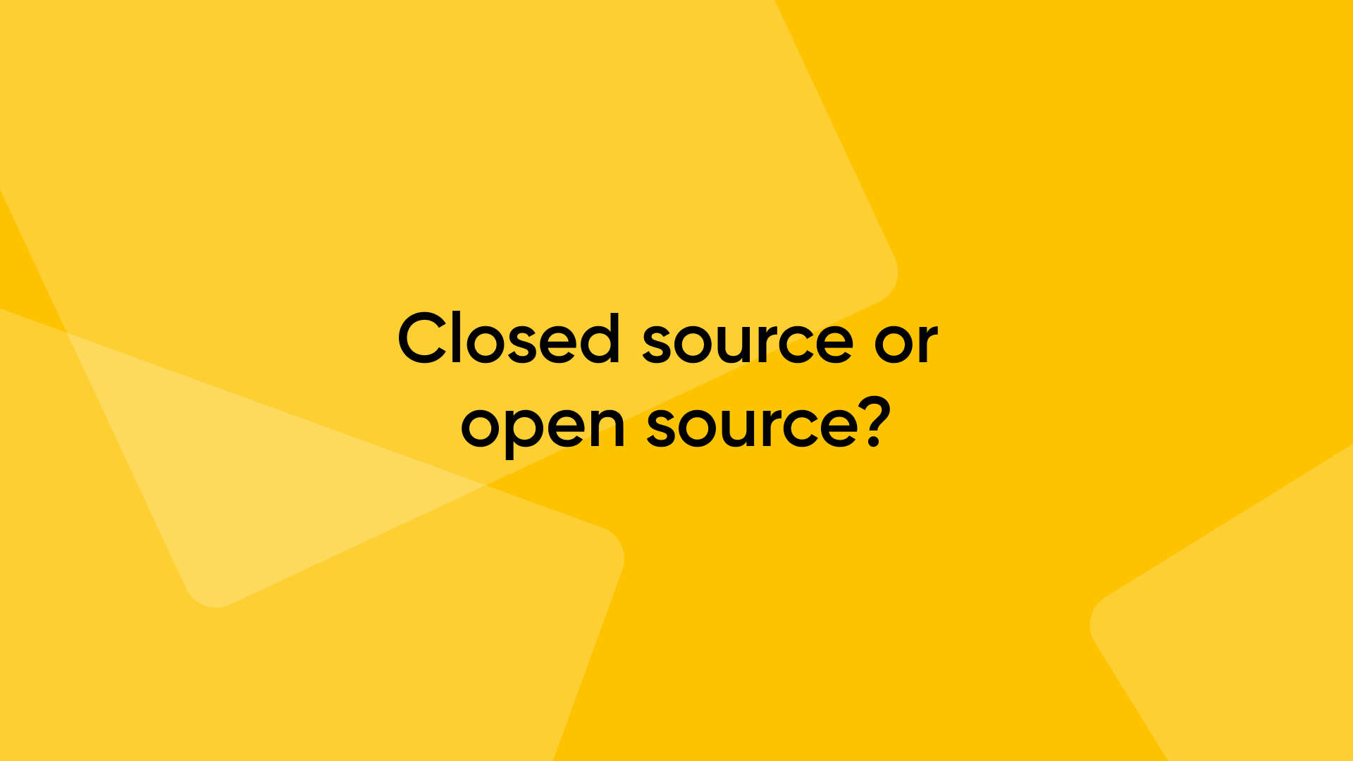 Thumb en closed source open source - The one thing closed source does better than open source